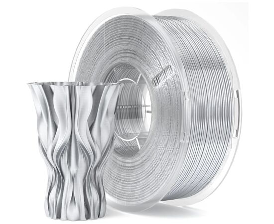 Пластик для 3D-принтера ELEGOO PLA Silk 1кг, 1.75мм, silver (50.203.0692), изображение 2