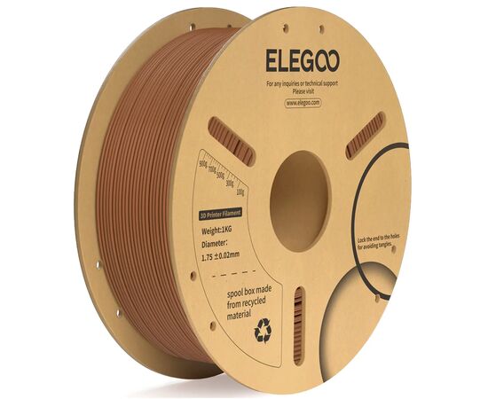 Пластик для 3D-принтера ELEGOO PLA Plus 1кг, 1.75мм, brown (50.203.0310)