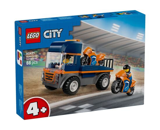 Конструктор LEGO City Транспортер мотоциклів (60491)