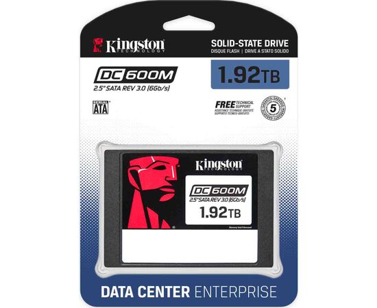 Накопичувач SSD 2.5" 1.92TB Kingston (SEDC600ME/1920G), зображення 3