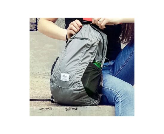 Рюкзак туристичний Naturehike Ultralight NH17A012-B, 18 л, сірий (6927595718667), зображення 4