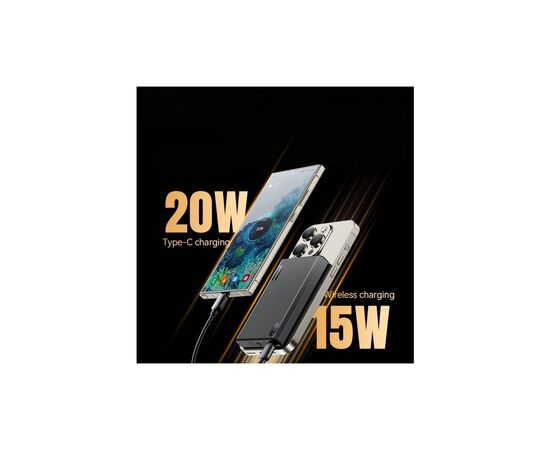 Батарея универсальная Essager 10000mAh Shining magnetic 20W PD QC/3.0 (EDY1W-SY0G-Z), изображение 9