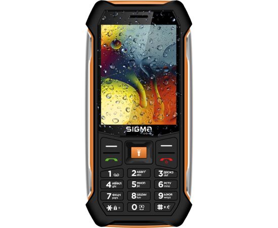 Мобильный телефон Sigma X-style 323 RAIN Black-Orange (4827798885727), изображение 2