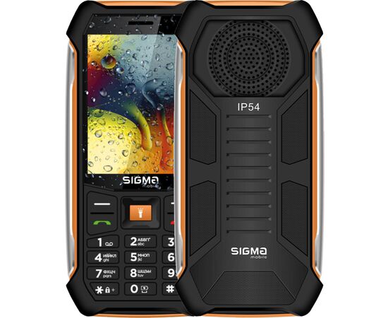 Мобильный телефон Sigma X-style 323 RAIN Black-Orange (4827798885727)