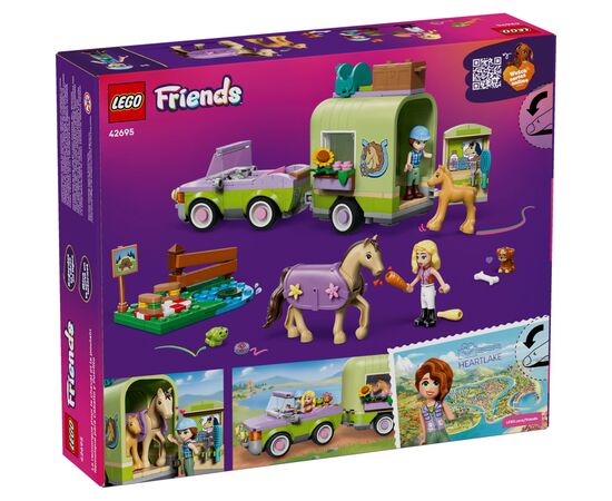 Конструктор LEGO Friends Прицеп для лошади и жеребенка (42695), изображение 9