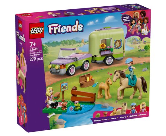 Конструктор LEGO Friends Прицеп для лошади и жеребенка (42695)