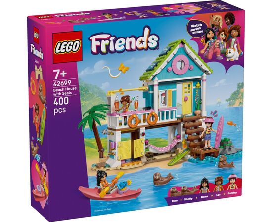 Конструктор LEGO Friends Пляжный домик с морскими котиками (42699)