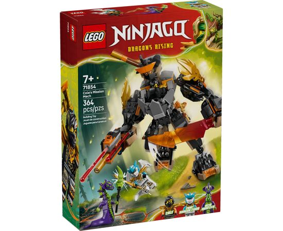 Конструктор LEGO Ninjago Робот Коула для миссии и Дракон Зейн (71854)
