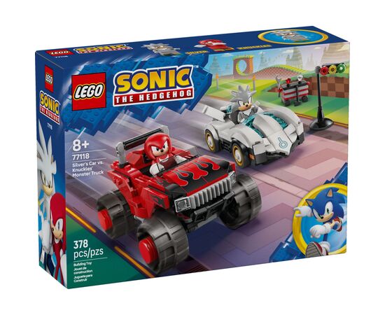 Конструктор LEGO Sonic Автомобиль Сильвера vs. монстр грузовика Наклза (77118)