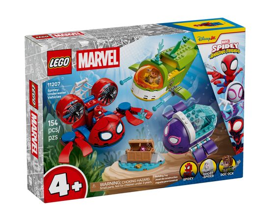 Конструктор LEGO Spidey Паук: Подводные транспортные средства (11207)