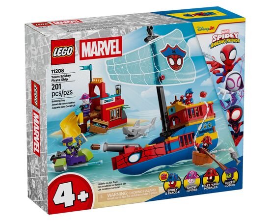 Конструктор LEGO Spidey Пиратский корабль команды Паука (11208-)