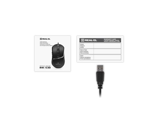 Мишка REAL-EL RM-530 USB Black (EL123200053), зображення 11