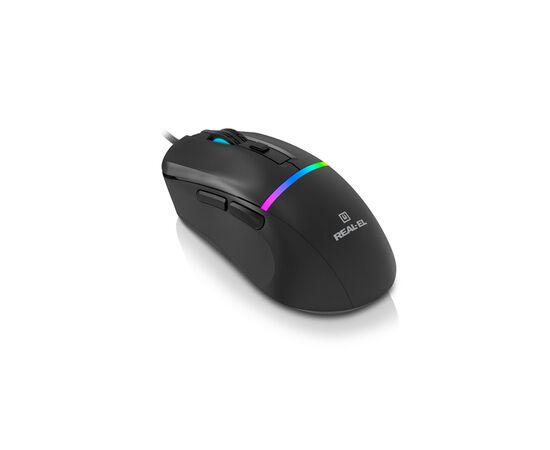Мишка REAL-EL RM-530 USB Black (EL123200053), зображення 4
