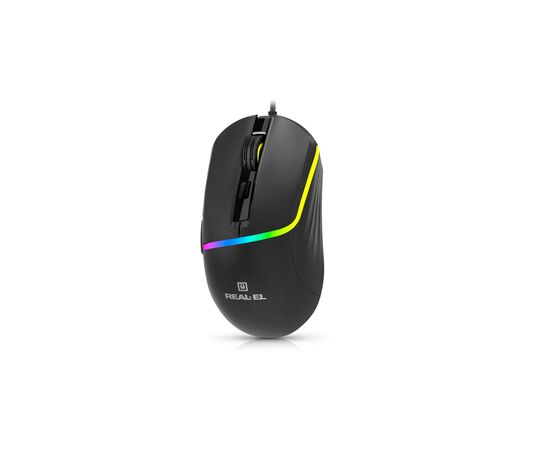 Мишка REAL-EL RM-530 USB Black (EL123200053), зображення 5