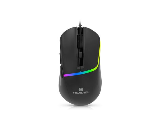 Мишка REAL-EL RM-530 USB Black (EL123200053)