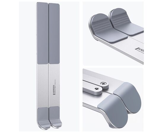 Подставка для ноутбука Ugreen LP451 Foldable Holder for Laptop Silver (40289), изображение 3