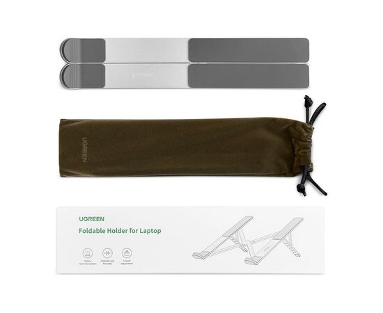 Подставка для ноутбука Ugreen LP451 Foldable Holder for Laptop Silver (40289), изображение 7