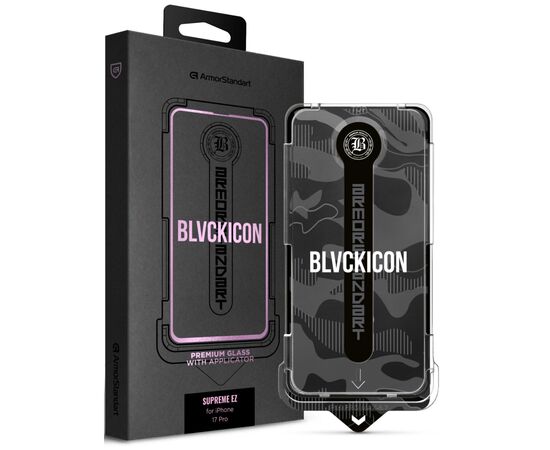 Стекло защитное Armorstandart Icon Supreme EZ iPhone 17 Pro Black (ARM86407)