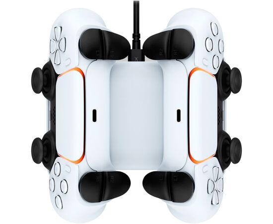 Зарядное устройство HyperX ChargePlay Duo для PS5 DualSense White (51P68AA), изображение 2