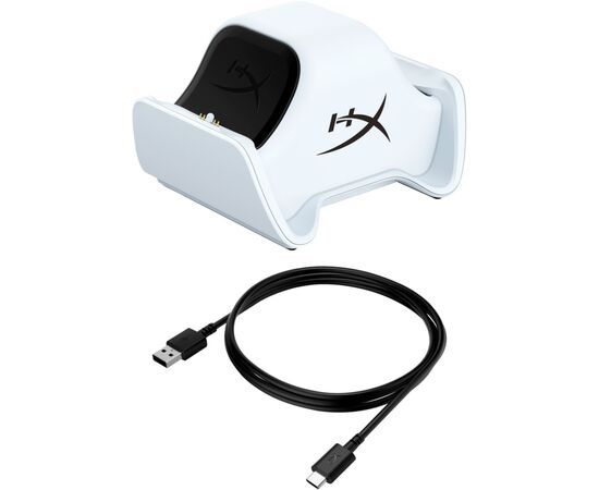 Зарядное устройство HyperX ChargePlay Duo для PS5 DualSense White (51P68AA), изображение 5