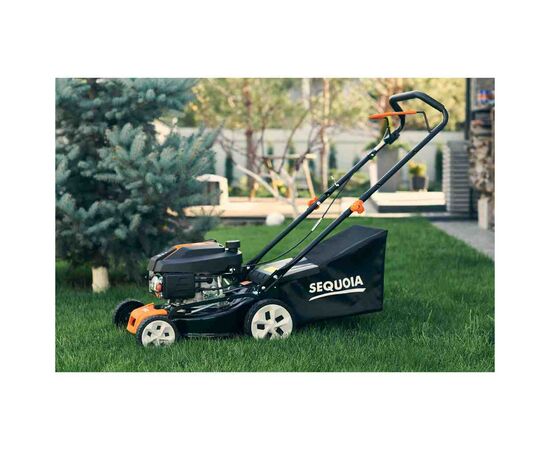 Газонокосилка SEQUOIA бензиновая, несамоходная, 2.0 кВт, 40 см, 25-75 мм, 45 л. (SPLM4000), изображение 9
