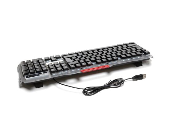 Клавіатура Hölmer K-02GS RGB Backlight USB UA Black (K-02GS), зображення 6