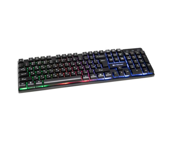 Клавіатура Hölmer K-01GS RGB Backlight USB UA Black (K-01GS), зображення 3