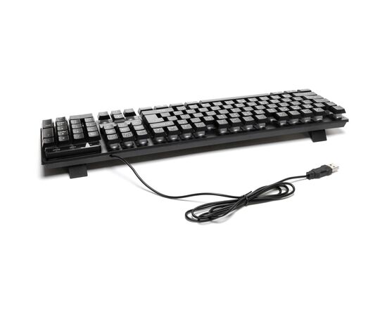 Клавіатура Hölmer K-01GS RGB Backlight USB UA Black (K-01GS), зображення 6