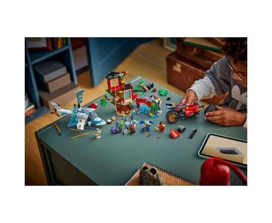 Конструктор LEGO Ninjago Автомобильная битва ниндзя у дома на дереве (71857), изображение 8