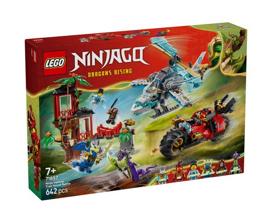 Конструктор LEGO Ninjago Автомобильная битва ниндзя у дома на дереве (71857)