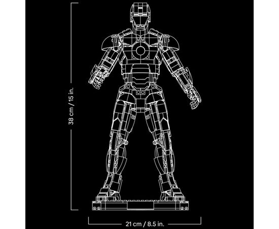 Конструктор LEGO Super Heroes Залізна Людина в броні Mark 3. Колекційний набір (76344), зображення 6