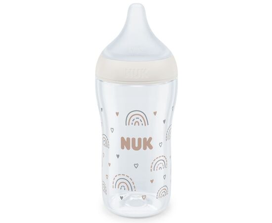 Пляшечка для годування Nuk Perfect Match М Веселка, скляна, 230 мл (3954141), зображення 2