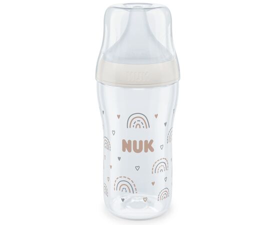 Пляшечка для годування Nuk Perfect Match М Веселка, скляна, 230 мл (3954141)