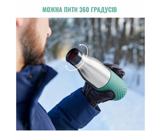 Термос Tefal Bludrop soft touch, 700мл, нержавіюча сталь, зелений (N3111210), изображение 7