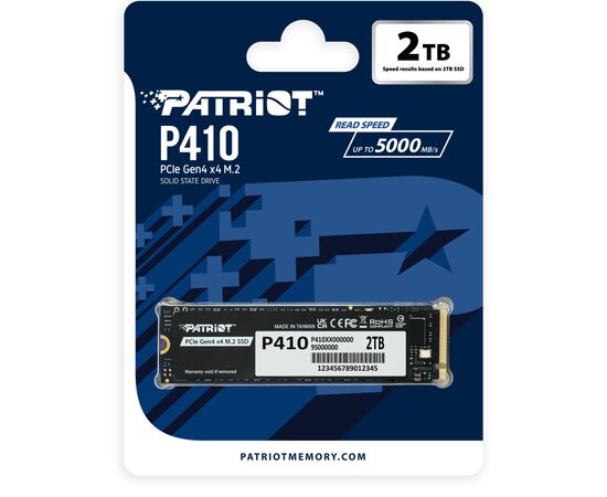 Накопитель SSD M.2 2280 2TB Patriot (P410P2TBM28H), изображение 4