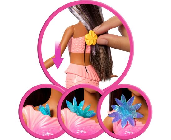 Кукла Barbie Fantastic fashion Цветочная магия Брюнетка (JDM73), изображение 4