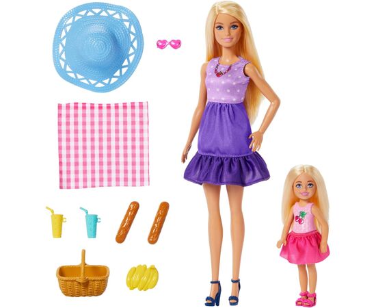 Кукла Barbie Набор с куклами Барби и Челси "Семейный пикник" (JBF43), изображение 3