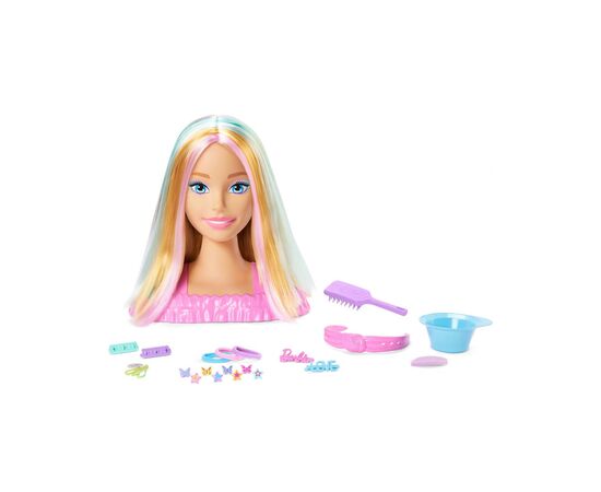 Игровой набор Barbie Кукла-манекен для причесок "Цветовое перевоплощение" Barbie с аксессуарами (JFG81), изображение 2