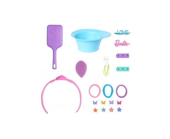 Игровой набор Barbie Кукла-манекен для причесок "Цветовое перевоплощение" Barbie с аксессуарами (JFG81), изображение 3