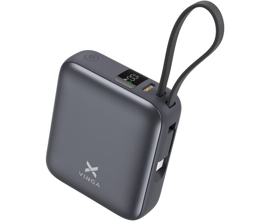 Батарея універсальна Vinga 10000 mAh 35W Display Cable (VPBB1035C), зображення 3