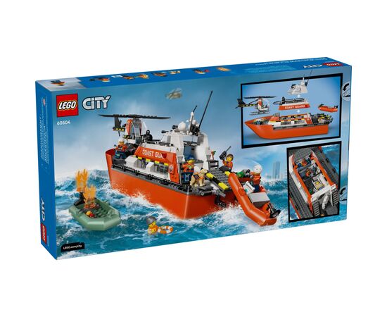 Конструктор LEGO City Спасательный катер и вертолет береговой охраны (60504), изображение 7