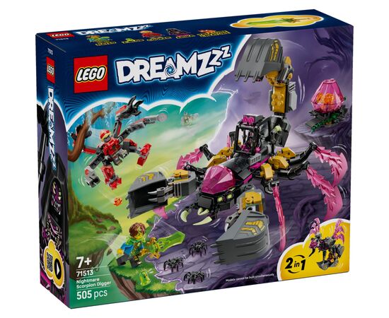 Конструктор LEGO DREAMZzz Кошмарный землекоп-скорпион (71513)