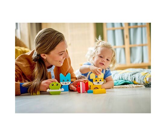 Конструктор LEGO DUPLO My First Очаровательные творческие домашние питомцы 3 в 1 (10477-), изображение 11