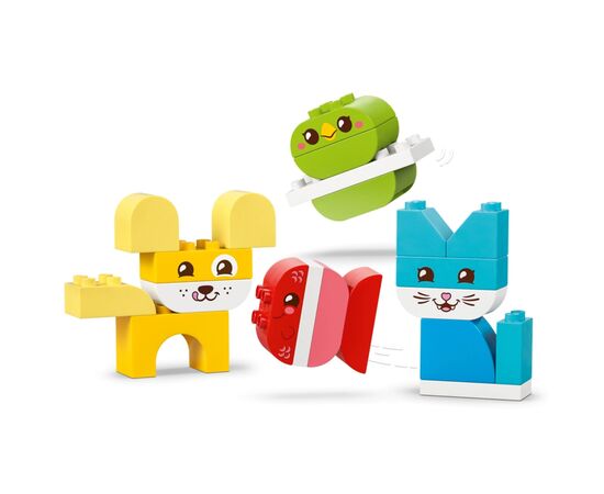 Конструктор LEGO DUPLO My First Очаровательные творческие домашние питомцы 3 в 1 (10477-), изображение 6