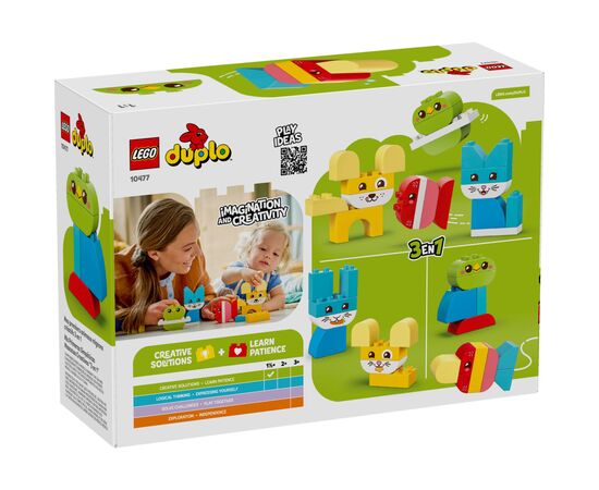 Конструктор LEGO DUPLO My First Очаровательные творческие домашние питомцы 3 в 1 (10477-), изображение 9
