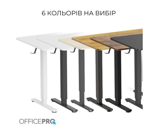 Комп'ютерний стіл OfficePro ODE1470LWB Light Wood/Black (ODE1470LWB), зображення 12