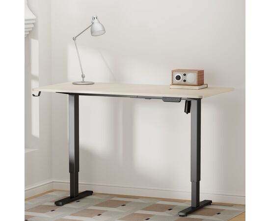 Комп'ютерний стіл OfficePro ODE1470LWB Light Wood/Black (ODE1470LWB), зображення 3