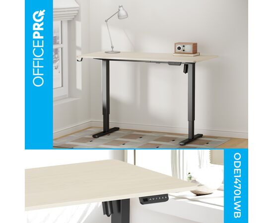 Комп'ютерний стіл OfficePro ODE1470LWB Light Wood/Black (ODE1470LWB), зображення 4