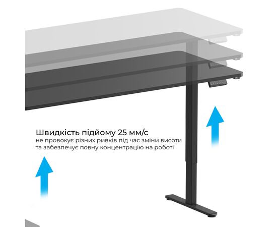 Компьютерный стол OfficePro ODE1880B Black (ODE1880B), изображение 5