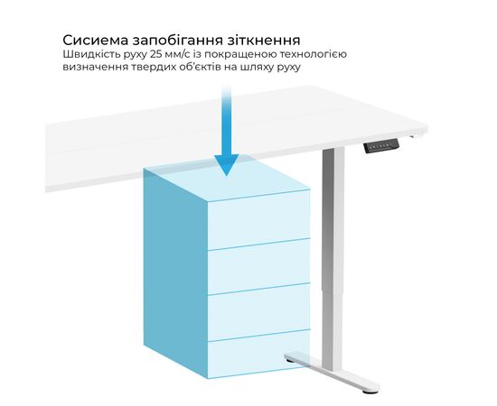 Компьютерный стол OfficePro ODE1880W White (ODE1880W), изображение 4